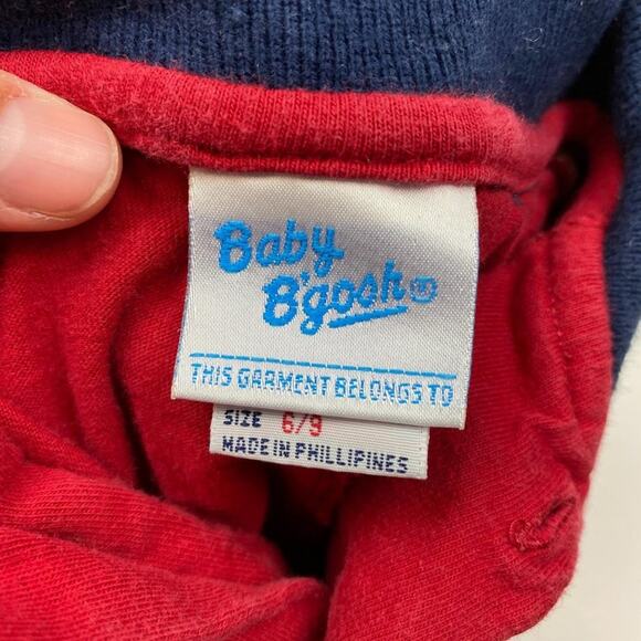 Vintage OshKosh B'gosh Boys Red Coverall 9 Months - Picture 7 of 11